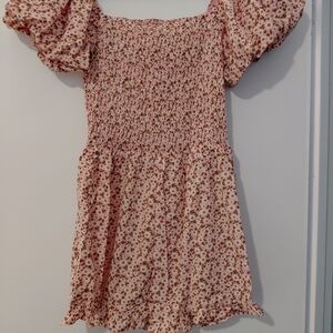 Floral Pink Off-Shoulder Romper